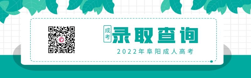 2022年阜陽成人高考錄取查詢方式