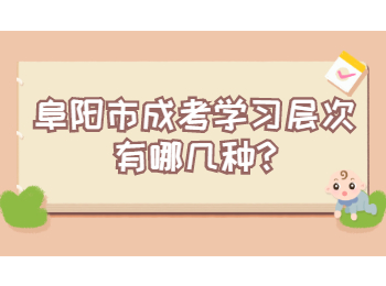 阜陽(yáng)市成考學(xué)習(xí)層次有哪幾種